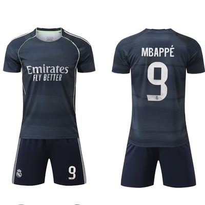 25-26 Real Madrid Away Royal Blue No. 9 Football Jersey Children'S Jersey Children'S Clothing Adult Size 14-3Xl