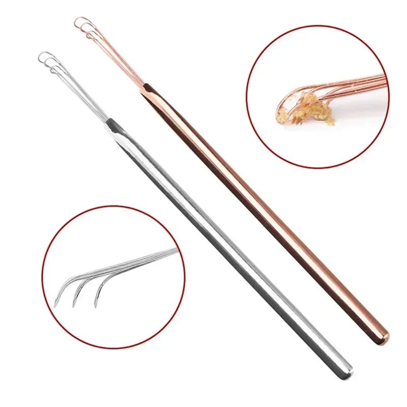 1PCS Ear Wax Pickers Stainless Steel Ear Picks Wax Removal Curette Remover Cleaner Ear Care Tool Ear Pick Beauty Tools