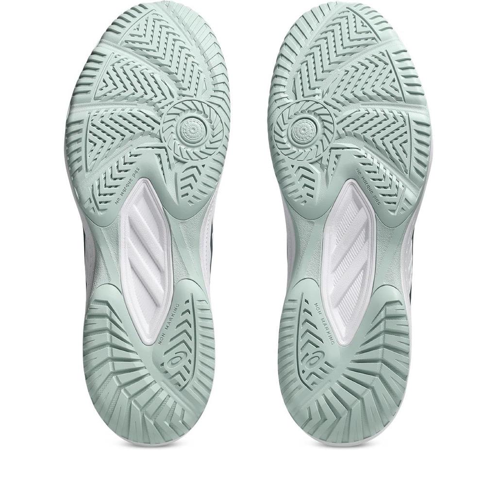 Asics UPCOURT 6 1071A104 Indoor Sports Size 104 2E Men's Shoes, (White/Tranquil Teal), 29.0 Cm,