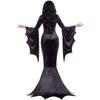 Gothic Vampire Witch Ghost Bride Long Dress Costume,Adult Halloween Cosplay Role Play Outfit,Masquerade Ball Stage Show Gown