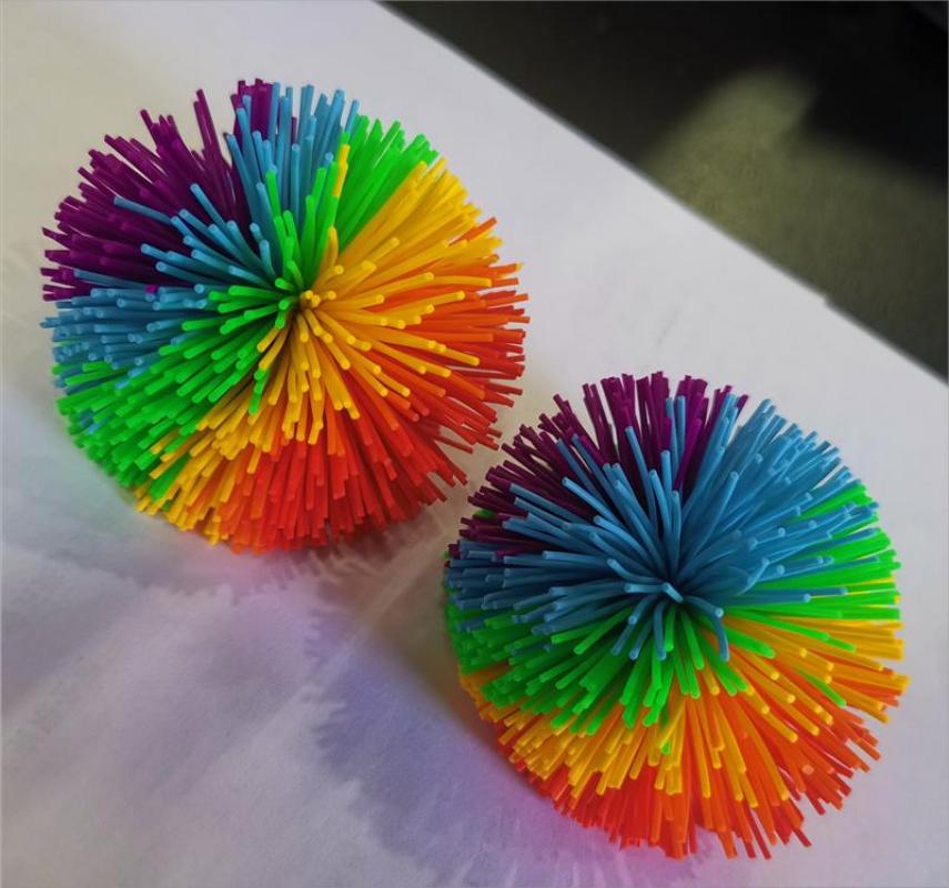 10cm Jugging Ball Colorful Rubber Wire Ball Toys For Kids Anti-Stress Stretchy Ball Children's Novelty Toys Funny Rubber Toy