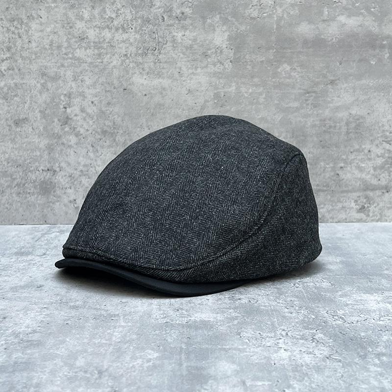 25 British Retro Forward Hats Men'S And Women'S Hats Wool Herringbone Duck Tongue Beret Hipster Painter Hats