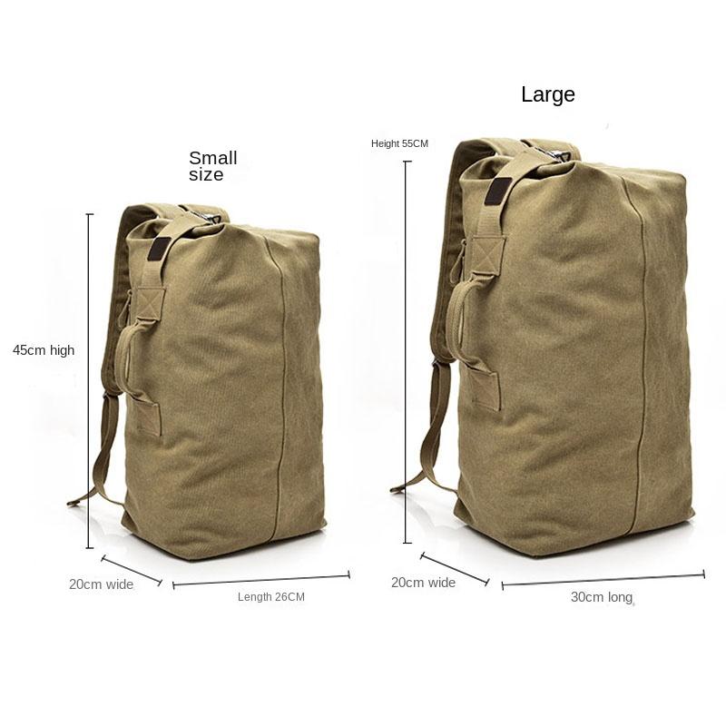 Brand Outdoor Travel Bag Large Capacity Military Tactics Backpack Handbags Man Light Weight Canvas Bucket Shoulder Bags for Men