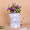 Empty Dried Flower Vase French Script Iron Container Easy Clean Iron Art Bucket  Garden