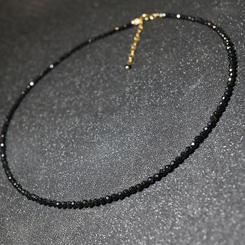 Marchio di moda Semplice Perline Nere Collana Corta Gioielli Femminili Donne Choker s Bijoux Femme Signore Festa 2024