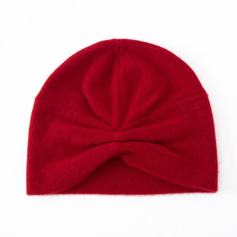 Unisex 100% Pure Cashmere Wool Knit Hat for Outdoor Warmth (Autumn/Winter Collection)
