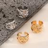Hot-Selling Luxury Open Ring: High-End Minimalist Wide Band Alloy Index Finger Ring In European & American Style