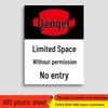 National Standard Limited Space Safety Warning Sign