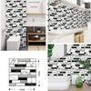1/12Pcs 3D Wall Sticker Brick Grain Pattern Water-Repellent Self-Adhesive Wall Paper Bathroom Wall Decals 30X30Cm Pegatinas Pared
