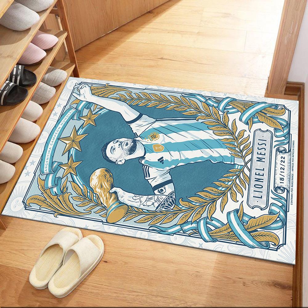 Messi 554 Carpet Perfect for Study Room Kitchen Living Rooms Balcony Antislip Carpet Office Home Decor Best for Christmas