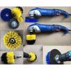3-teiliges Set Elektrische Schrubberbürste Bohrbürsten-Set Runde Reinigungsbürste aus Kunststoff für Teppich Glas Autoreifen Nylonbürsten 2/3,5/4''