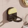 Suction Cup Bathroom Hanger Wall Mounted Hook Space Saving Organizer Adjustable Soap Dispenser Holder for Shower Shampoo Bottle