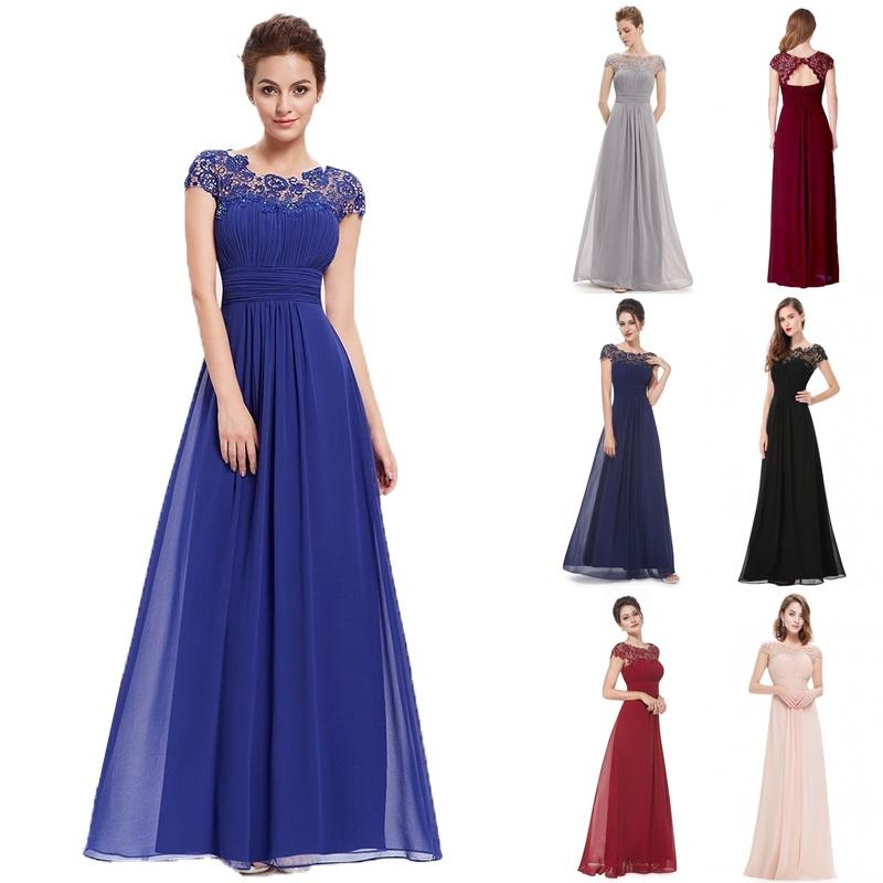 Elegante Abito Lungo in Pizzo da Donna per Balli e Feste Serale con Design Slim Fit
