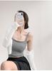 Lace Patchwork Open-Back Camisole - Sexy Slim Fit Vest for Women
