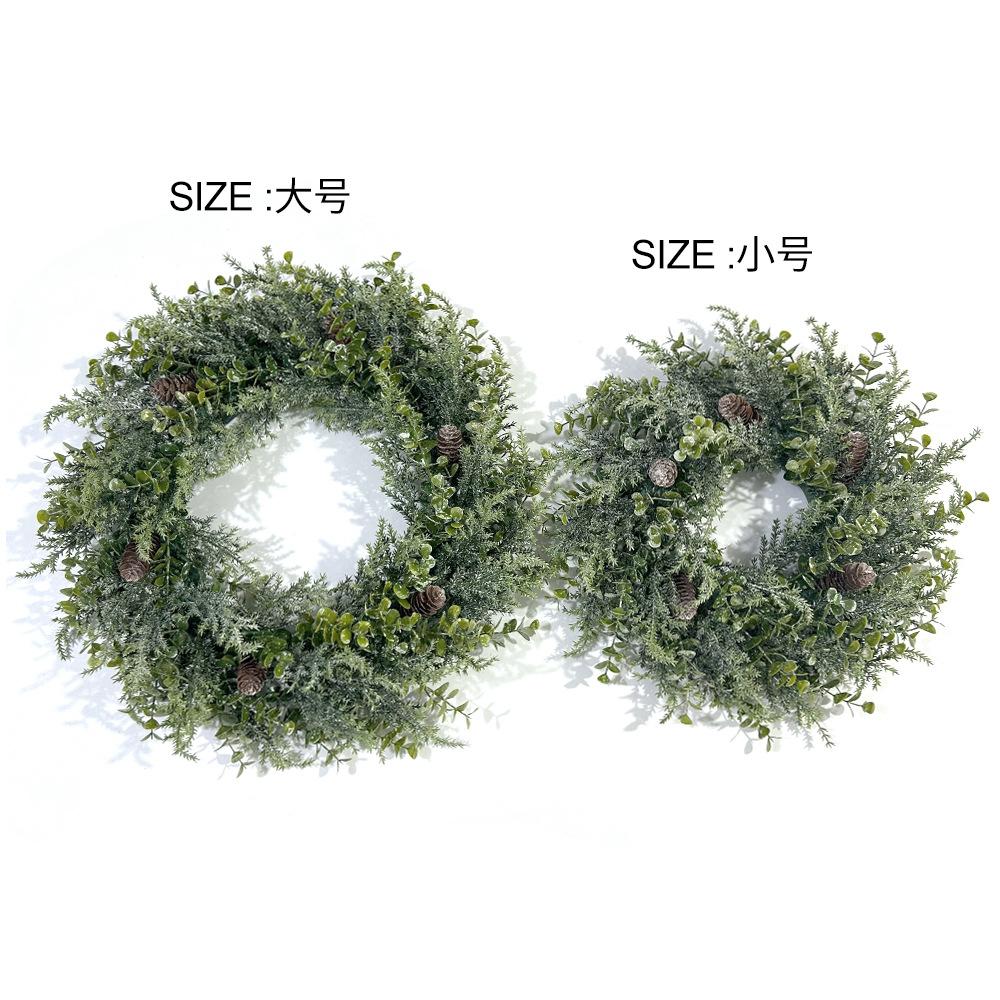 Christmas Decoration Wreath Diy Wedding Decoration Set Eucalyptus Pine Cone Simulation Plant Wreath Door Decoration