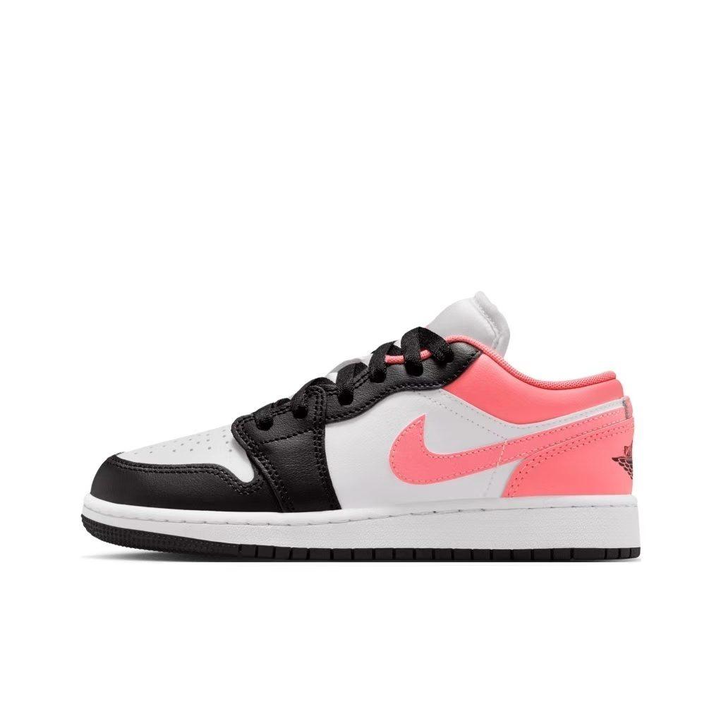 Jordan Air Jordan 1 Powder Cushioning Abrasion Resistant Vintage Basketball Shoes Women's Yellow Pink 553560-614(Team858-1.0)