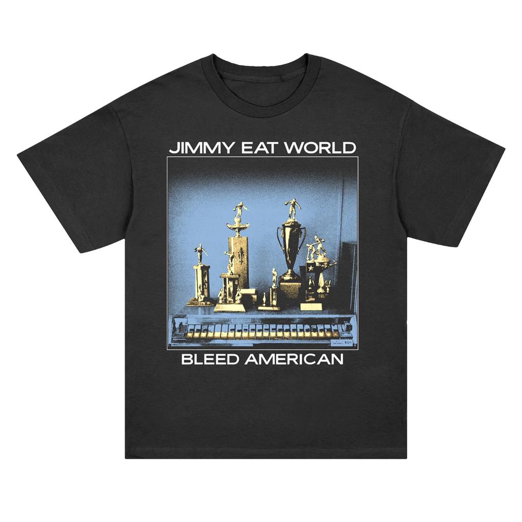 2026 Jimmy Eat World Band Grafik Großes Muster Gedrucktes T-Shirt 100% Baumwolle Unisex Sommer Neues Klassisches Retro Band T-Shirt