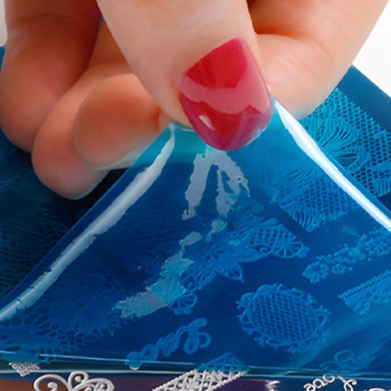 Stamping Plates Set Bows Flowers Lace Design Manicures Decoration Metal Plate Transfer Sweet Series Template