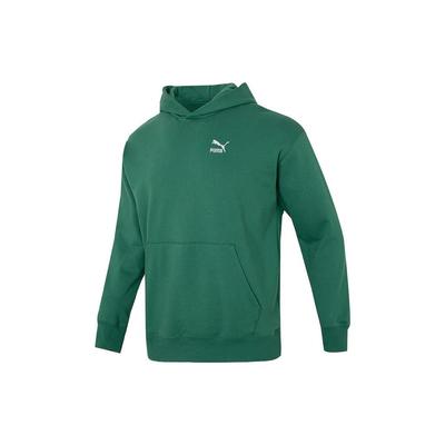 Puma Einfarbig Lässig Übergroß Tasche Langarm Kapuzenpullover Herren Hoodies Gelb 537686-39