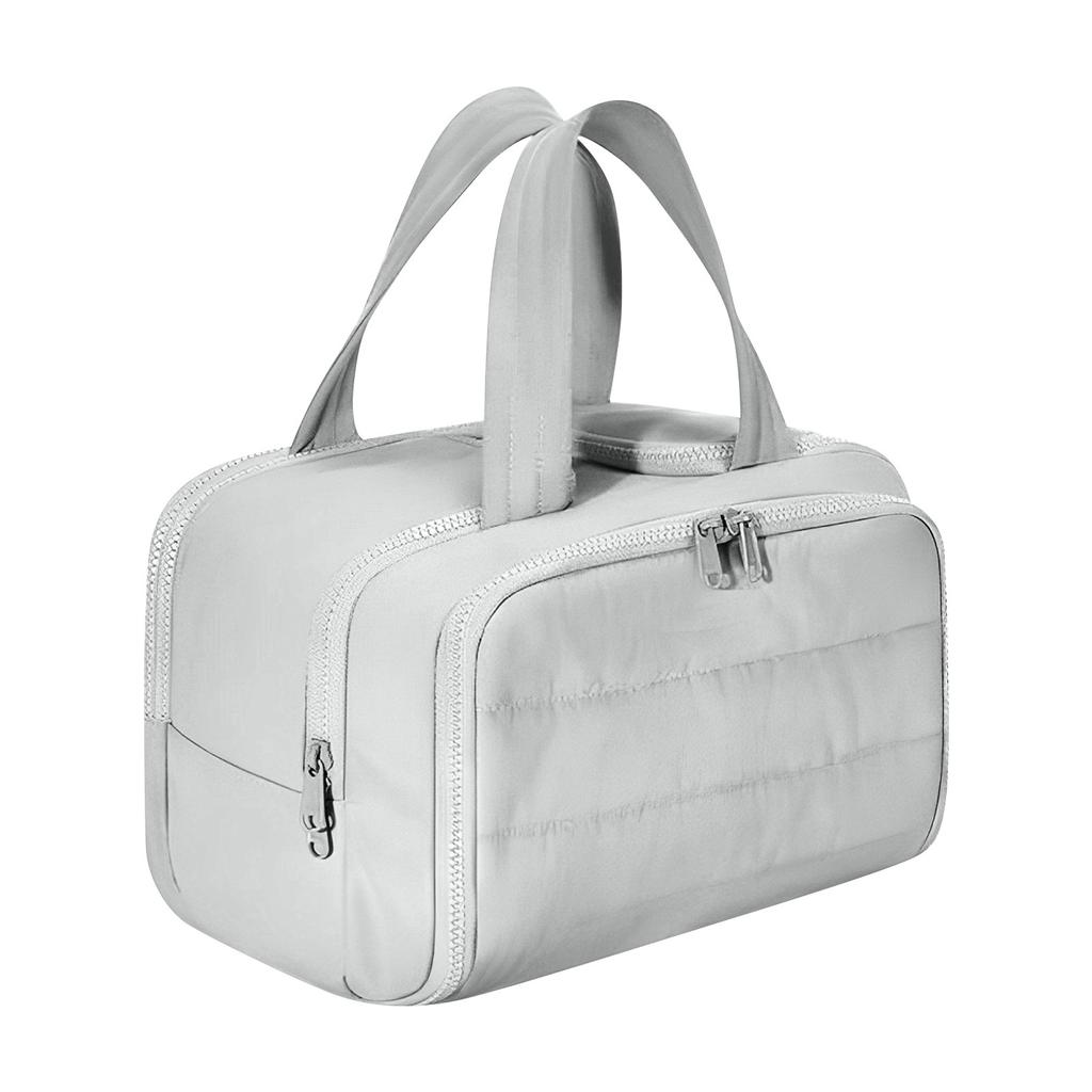 Elouva Toiletry Bag, Spacious Wide-Open Travel Cosmetic Bag With Hygienic Wet/Dry Separation & Bottle Design