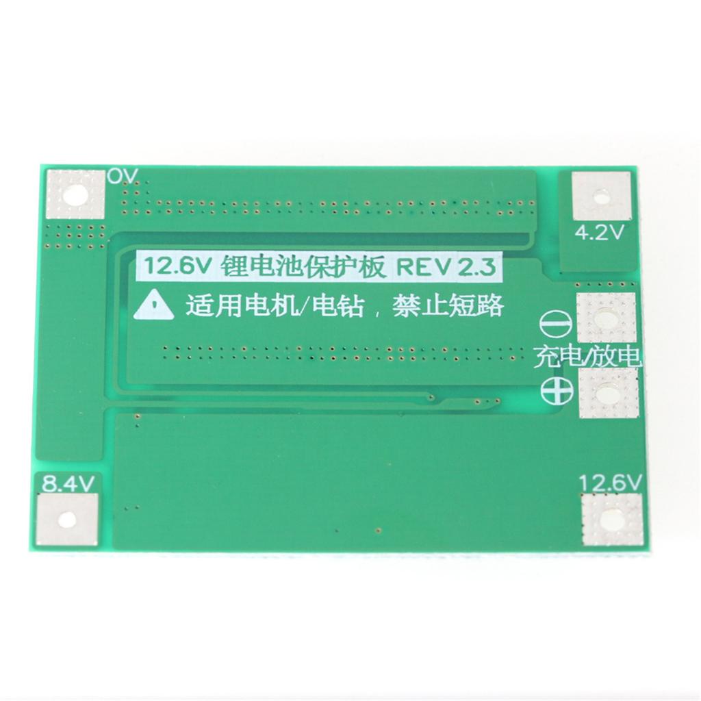 3-string 12.6V 18650 Lithium Battery Protective Board Balanced/Enhanced Power Protections Board Feature 40A Current