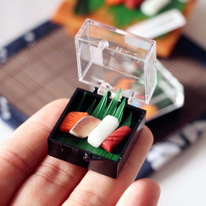 Mini 1/6 Scale Dollhouse Janpanese Sushi Food Kitchen Accessories Toy For Doll