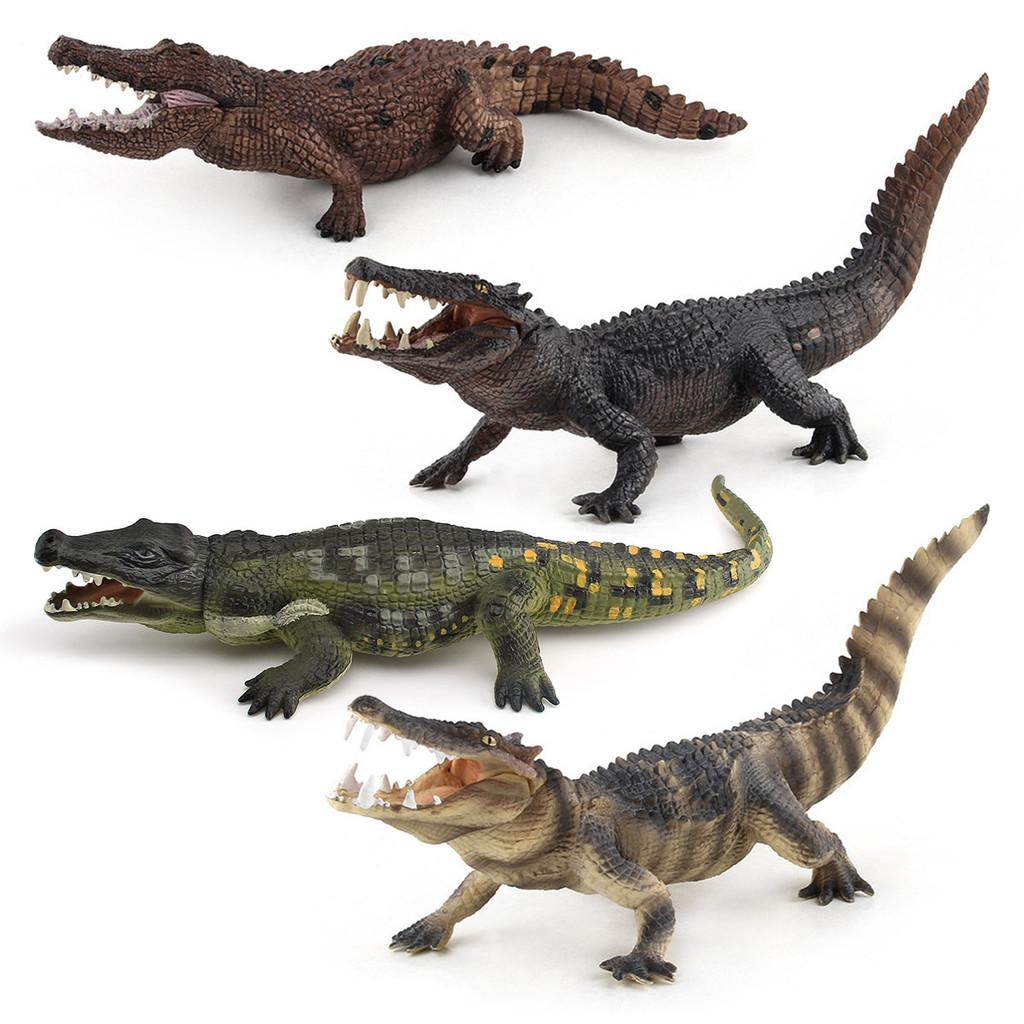 Pvc Crocodile Model Static Animal Figure Wildlife Decor For Kids And Nature Enthusiasts
