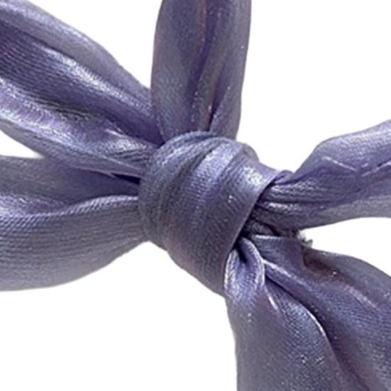 Mädchen Haarspange Perlmutt Glanz Schleife Dekoration Rutschfestes Design Pony Seite Halbhochgesteckte Haarspange Haare