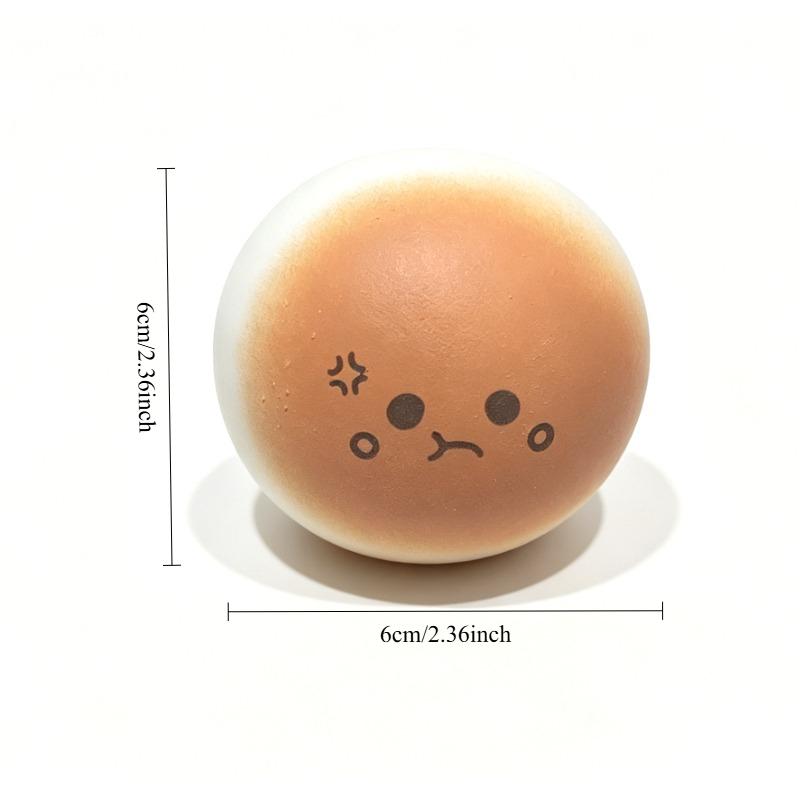 Kawaii Gradient Bread Squishy Squeeze Toys Soft Angry Face  Bun Squishy Fidget Toy Anti Stress Relief Ball for Adult Gift