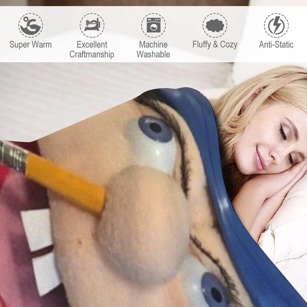 SML Jeffy Throw Blanket Bed Plaid Sofa Bed