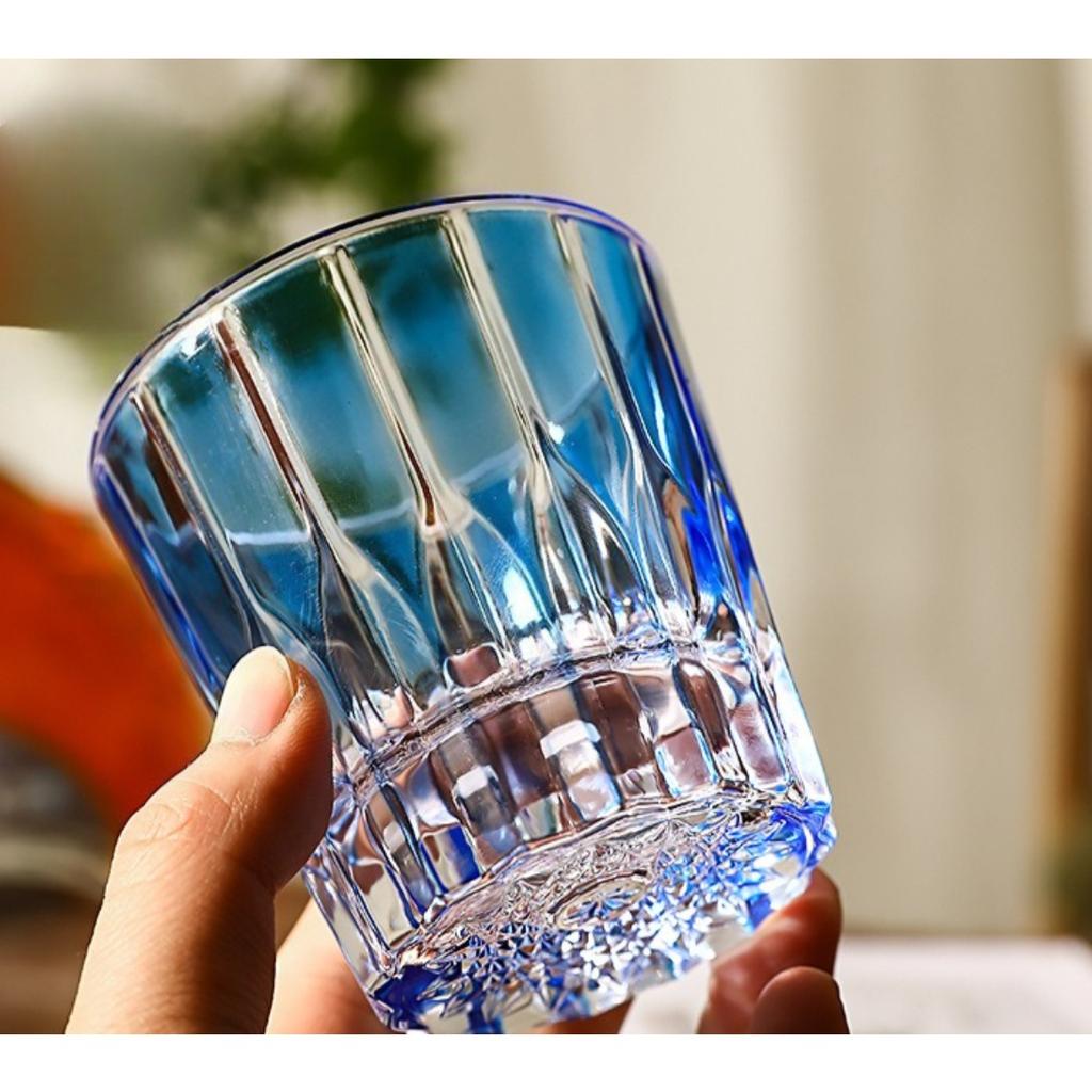 Hiseman Colorful Crystal Glass Cup Whiskey Tumbler Ins Starry Wine Glass High Value