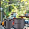 2 PCS Camping Cup Set Lightweight Aluminum Cup Set 450ml and 250ml Portable Foldable Handle Stackable Cup for Outdoor