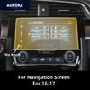 For HONDA CIVIC 16-20 Dashboard,Navigation Screen Transparent TPU Protective Film Anti-scratch Repair Film Accessories Refit