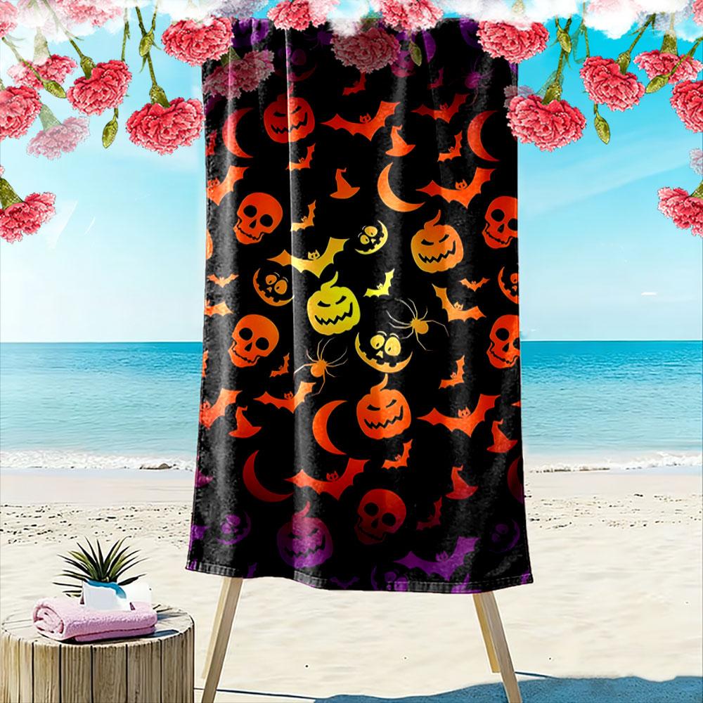 Vivid spooky night whispers Print beach towel, quick drying, suitable for travel, outdoor sports, jogging, the beach and swimming, gift