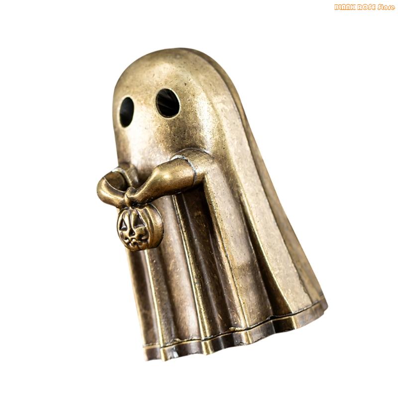 K1AE Ghosty Incenses Burners,Incenses Holder Metal Censers Ashes Catcher Ghosty Statue Table Ornament for Home Decorations