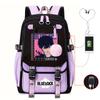 Anime Peripheral Teen Trend Backpack Multifunctional Usb Casual Student School Bag