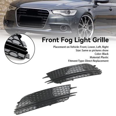 2 STÜCK Nebelscheinwerferabdeckung Blende Gitter Grill 7911070549 4G0807681F 4GD807681F Passend für A6 4G C7 2012-2015