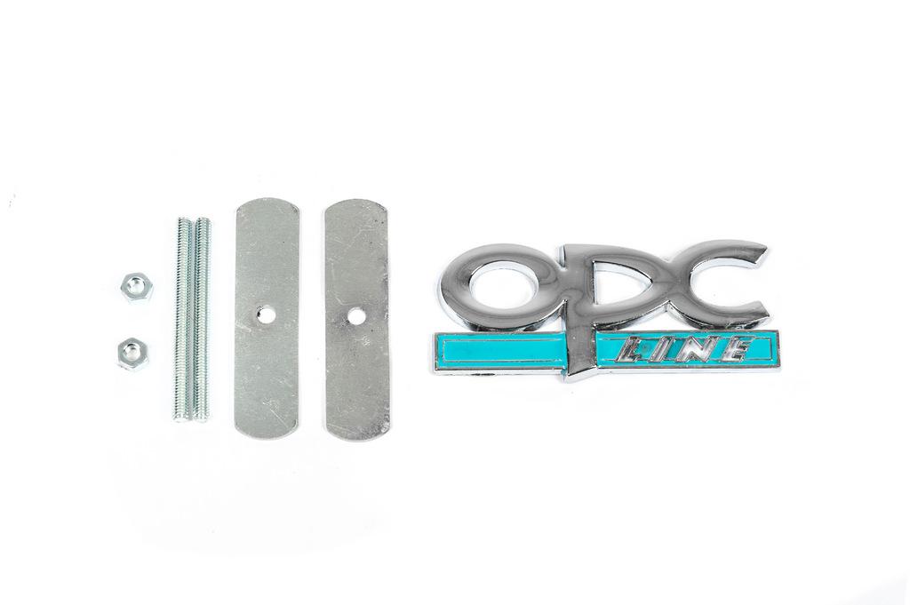 

Metal nameplate for OPC Line grille (Chrome-2025 blue)