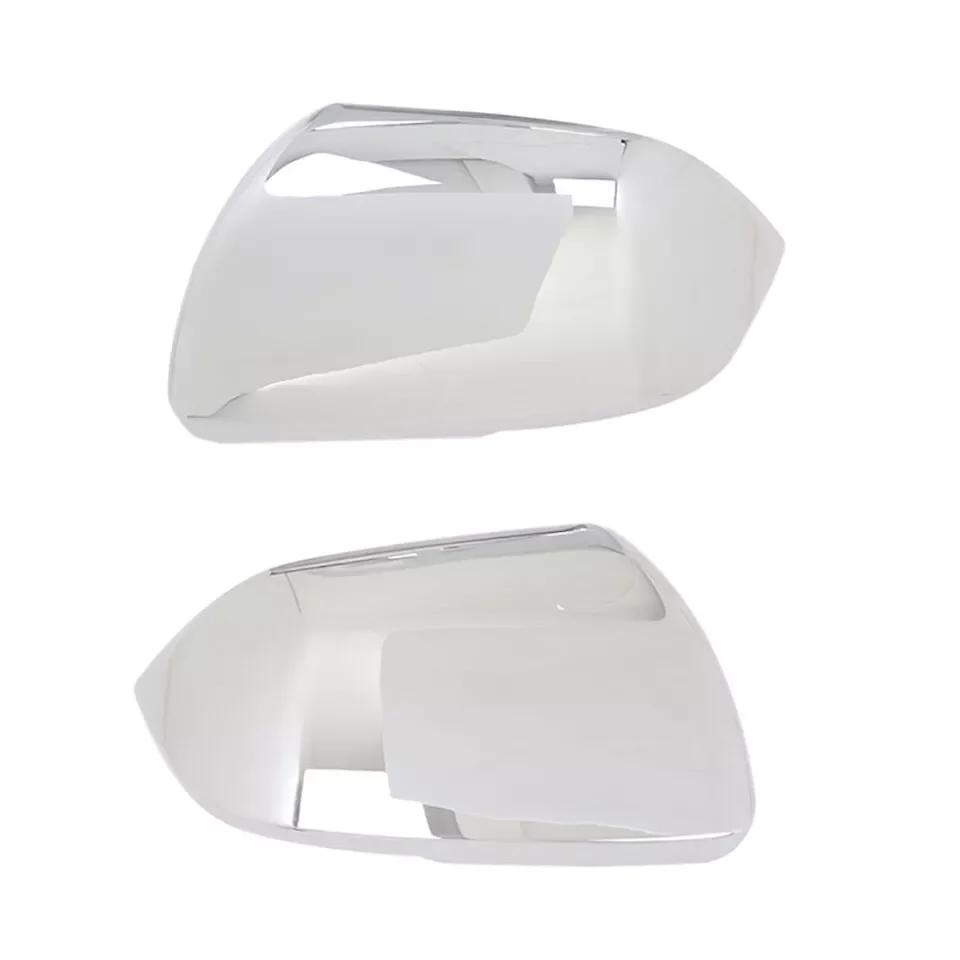 

Для Volkswagen VW Atlas Teramont 2017-2025 Наклейка на автомобиль Крышка бокового зеркала заднего вида Накладка крыла Наружная дверь Корпус заднего вида Отделка серебряный