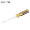 4/5/5.5/6/7/8/9/10/11/12/13/14mm Hex Socket Head Handle CRV Shaft Nut Screwdriver Nut-wrench M3 M4 Screwdriver Casing Batch Hand