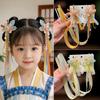 Eleganter Hanfu Feen Haarclip: Blumen-Quasten-Perlen-Accessoire für Damen & Mädchen