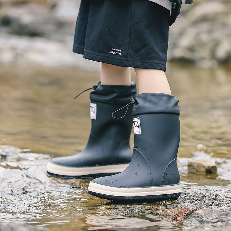 New children's rain shoes boys girls older children baby rain boots primary school students lightweight waterproof and non-slip water shoes
