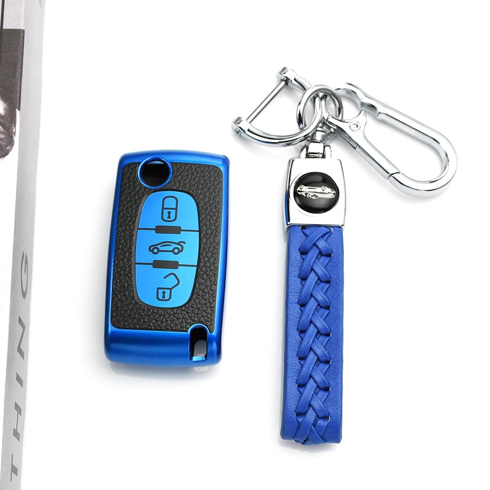 2/3 Buttons Car Key Fob Case Cover Holder for Peugeot 407 3008 5008 207 307 308 For Citroen DC2 C3 C4 C5 C6 SG C8 Xsara Picasso