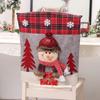 Husă Scaun Crăciun 3D Desene Animate Casă Masă Scaun de Cină Păpușă Husă Scaun Decorare Petrecere Crăciun Anul Nou Decor Casă