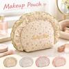 Shell Shape Toiletry Pouch Ruffle Travel Pouch Multipurpose Cosmetic Bag  Daily Use