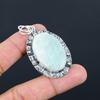 Daughters Day Deal 925 Silver Natural Amazonite Anniversary Ethnic New Pendant