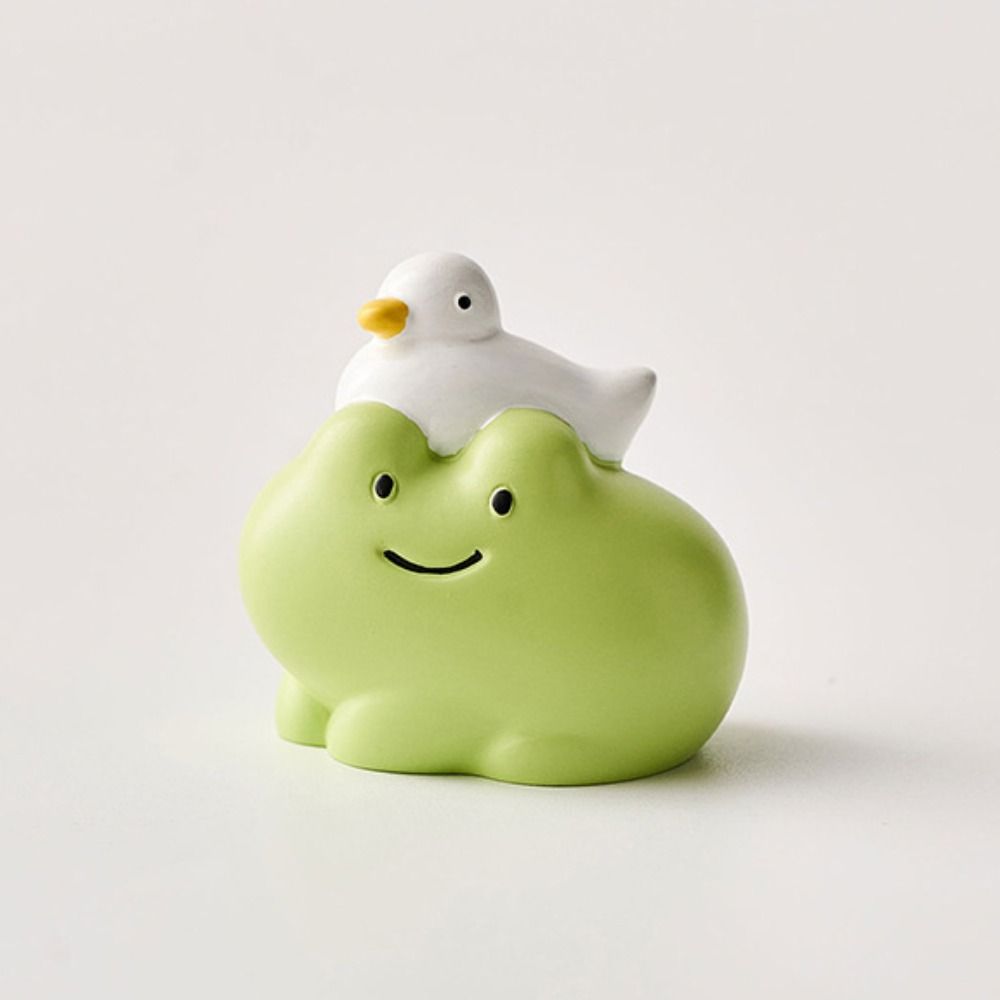 Statue Frog Resin Figurine Handmad Mini Frog Model Toy  Children Toys