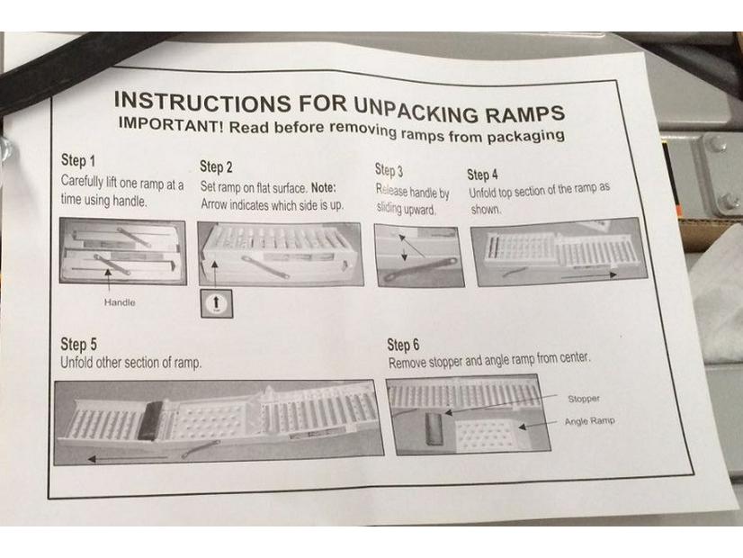 Single Pack Folding Steel Ramp for Motorcycle/ATV