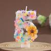 Sunflower DIY Number Birthday Candles for Cake Decorations