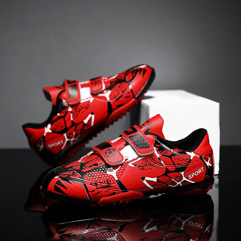 New children's broken nail football shoes tf new primary school students outdoor training non-slip sports football shoes